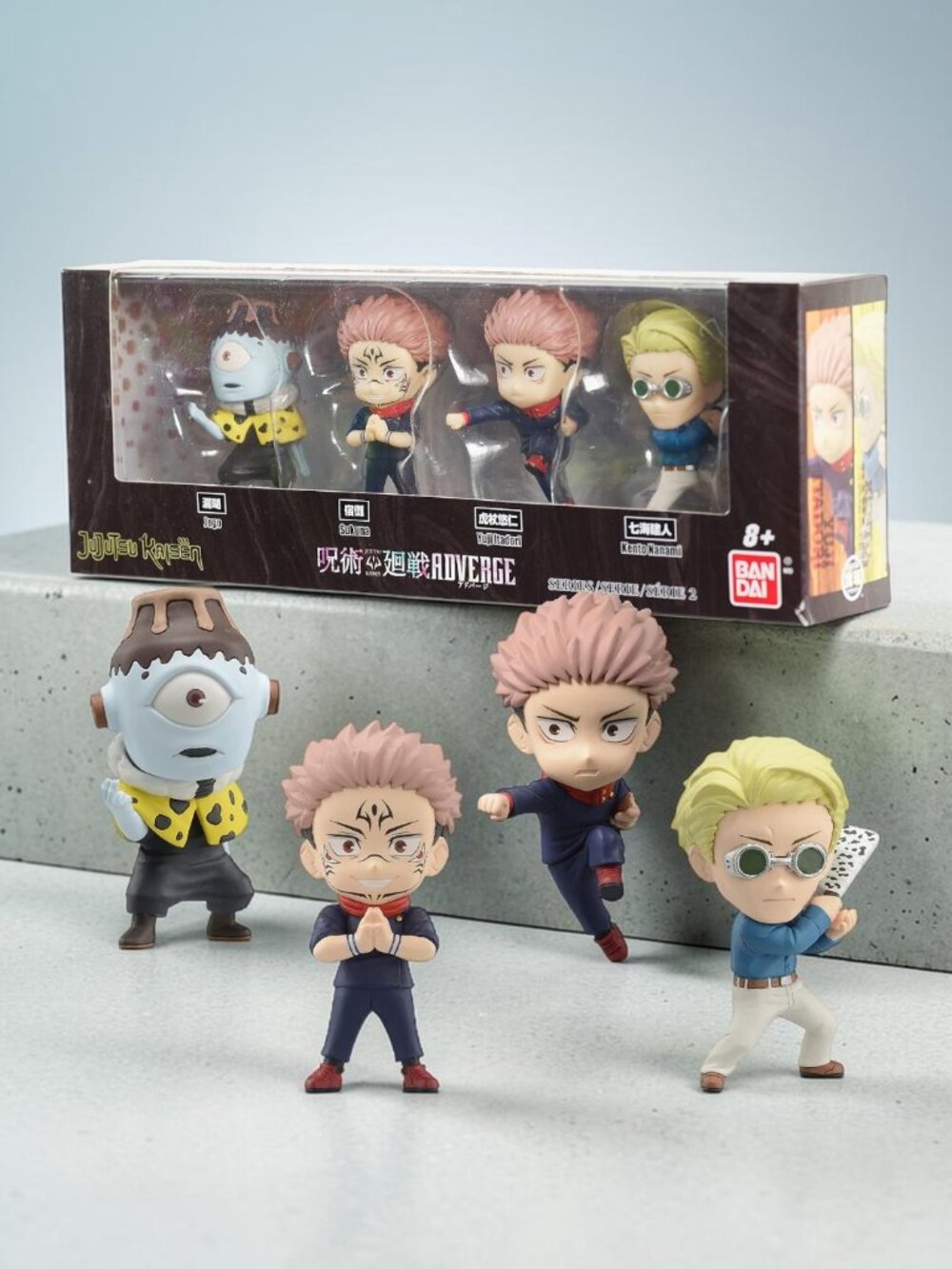 Bandai Namco Jujutsu Kaisen Adverge Mini-Figure 4-Pack Box Set